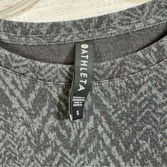 Athleta Studio to street all over print size small athletic pullover sweater - Picture 4 of 6